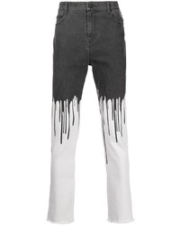 Jeans stampati grigio scuro di Haculla