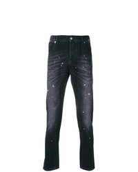 Jeans stampati grigio scuro di Les Hommes Urban