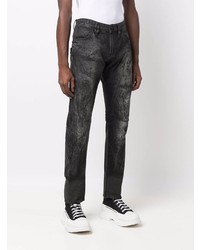 Jeans stampati grigio scuro di Philipp Plein