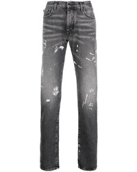 Jeans stampati grigio scuro di Off-White