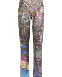 Jeans stampati multicolori di Dolce & Gabbana
