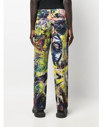 Jeans stampati multicolori di Charles Jeffrey Loverboy