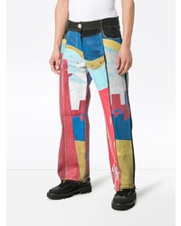 Jeans stampati multicolori di Bethany Williams