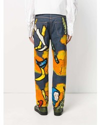 Jeans stampati multicolori di JW Anderson