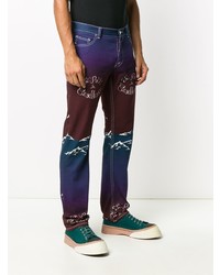 Jeans stampati multicolori di Casablanca