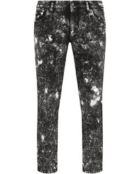 Jeans stampati neri e bianchi di Dolce & Gabbana