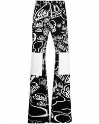 Jeans stampati neri e bianchi di Off-White