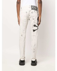 Jeans stampati neri e bianchi di Philipp Plein