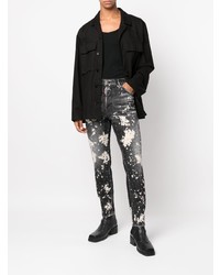 Jeans stampati neri di DSQUARED2