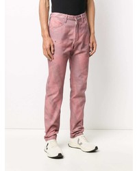 Jeans stampati rosa di 424