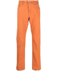 Jeans strappati arancioni