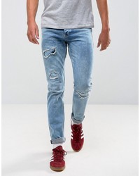 Jeans strappati azzurri di ASOS DESIGN