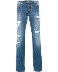 Jeans strappati azzurri di Ermanno Scervino