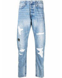 Jeans strappati azzurri di Evisu