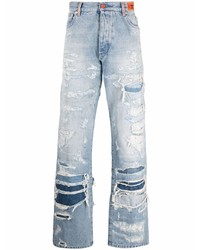 Jeans strappati azzurri di Heron Preston