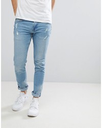 Jeans strappati azzurri di troy