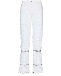 Jeans strappati bianchi di 1017 Alyx 9Sm