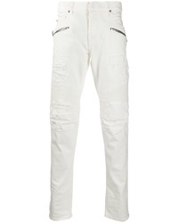 Jeans strappati bianchi di Balmain