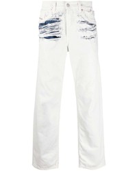 Jeans strappati bianchi di Diesel