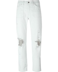 Jeans strappati bianchi di Diesel