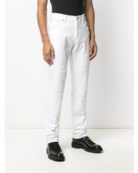 Jeans strappati bianchi di Just Cavalli