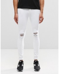 Jeans strappati bianchi di Dr. Denim