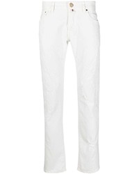 Jeans strappati bianchi di Jacob Cohen