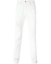 Jeans strappati bianchi di Off-White