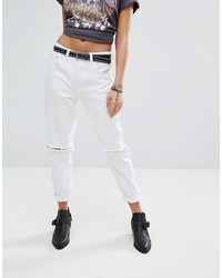Jeans strappati bianchi di PrettyLittleThing