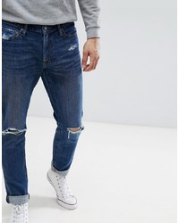 Jeans strappati blu scuro di Abercrombie & Fitch