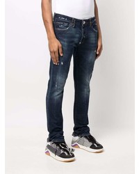 Jeans strappati blu scuro di Philipp Plein