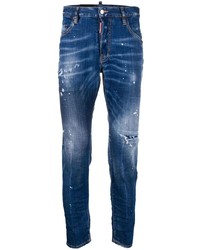 Jeans strappati blu scuro di DSQUARED2