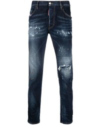 Jeans strappati blu scuro di DSQUARED2