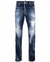 Jeans strappati blu scuro di DSQUARED2