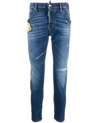 Jeans strappati blu scuro di DSQUARED2