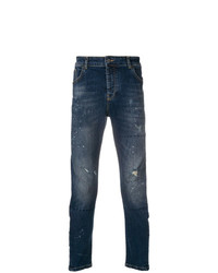 Jeans strappati blu scuro di Frankie Morello