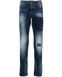 Jeans strappati blu scuro di John Richmond