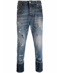 Jeans strappati blu scuro di John Richmond