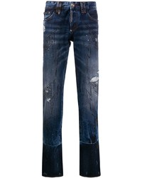 Jeans strappati blu scuro di Philipp Plein