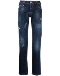 Jeans strappati blu scuro di Philipp Plein