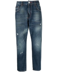 Jeans strappati blu scuro di Philipp Plein