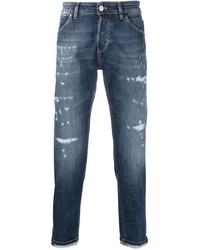Jeans strappati blu scuro di PT TORINO