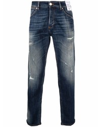 Jeans strappati blu scuro di Pt01