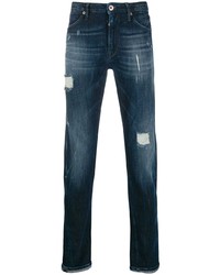 Jeans strappati blu scuro di Pt05