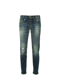 Jeans strappati blu scuro di R13