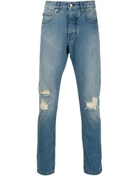 Jeans strappati blu di AMI Alexandre Mattiussi