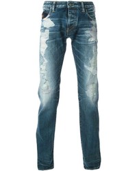 Jeans strappati blu di Armani Jeans