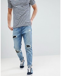 Jeans strappati blu di ASOS DESIGN