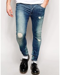 Jeans strappati blu di Asos