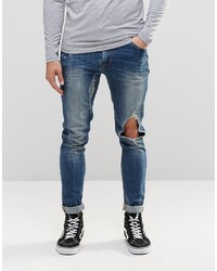 Jeans strappati blu di Asos